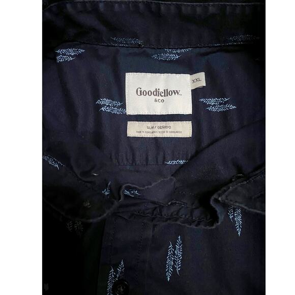 Goodfellow & Co Northrop Short Sleeve Navy shirt XXL - Picture 4 of 4